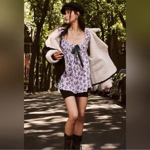 Gaia floral printed tunic/dress mini dress
